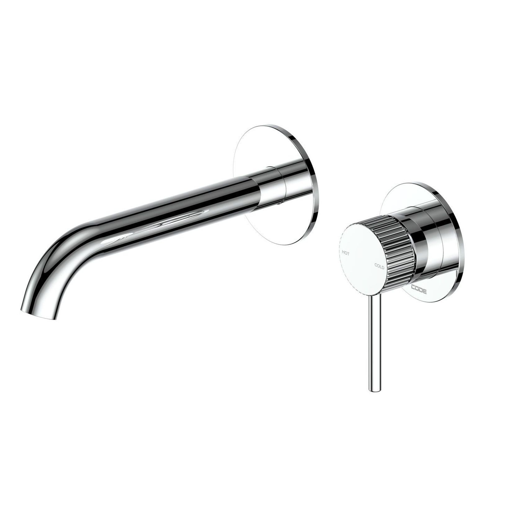 CODE Nature Piper Wall &Amp; Basin Mixer | Textured Handle gallery detail image