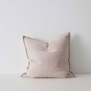 Weave Home European Linen Como Cushion - Blush | Square and Lumbar | Three Sizes gallery detail image