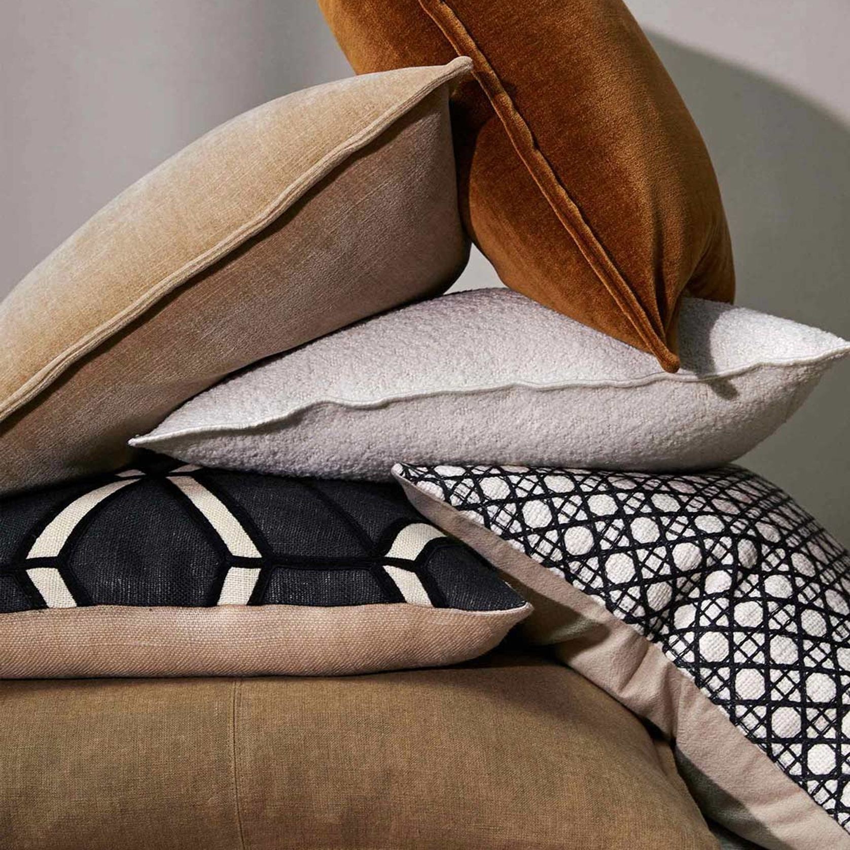Weave Home European Linen Como Cushion - Clay | Three Sizes gallery detail image