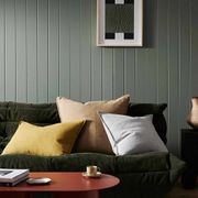 Weave Home European Linen Como Cushion - Moss | Three Sizes gallery detail image