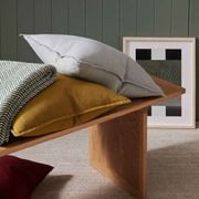 Weave Home European Linen Como Cushion - Moss | Three Sizes gallery detail image