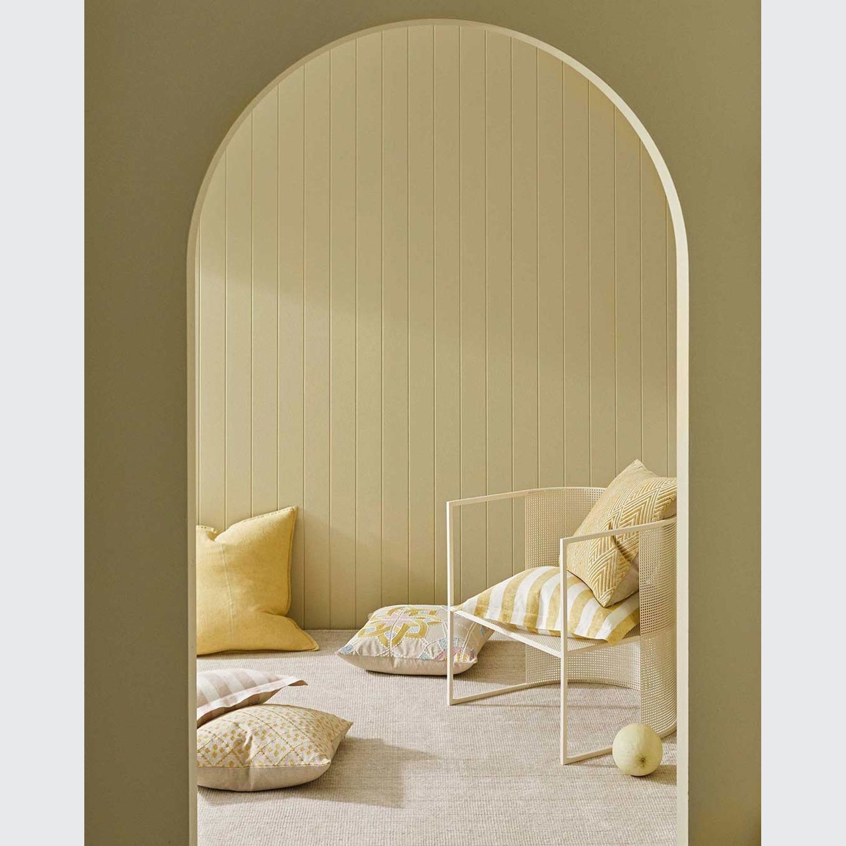 Weave Home European Linen Como Cushion - Limoncello | Three Sizes gallery detail image