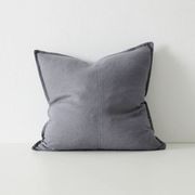 Weave Home European Linen Como Cushion - Smoke gallery detail image