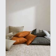 Weave Home European Linen Como Cushion - Caper | Square and Lumbar | Three Sizes gallery detail image