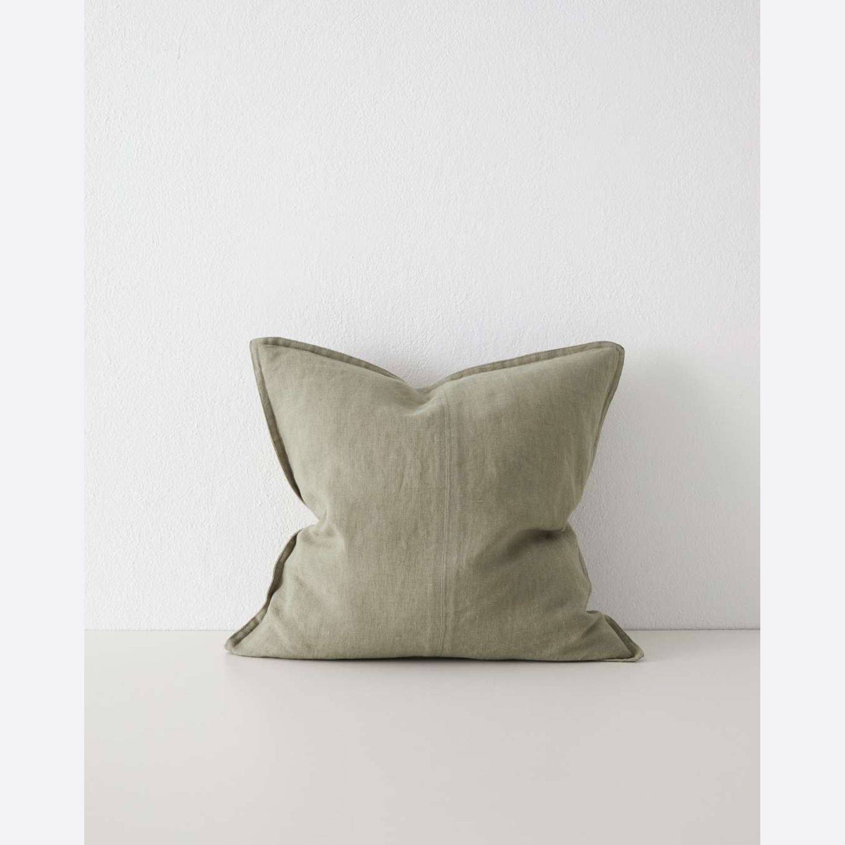 Weave Home European Linen Como Cushion - Caper | Three Sizes gallery detail image