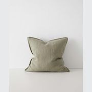 Weave Home European Linen Como Cushion - Caper | Square and Lumbar | Three Sizes gallery detail image