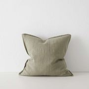 Weave Home European Linen Como Cushion - Caper | Three Sizes gallery detail image