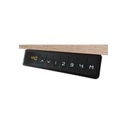 PHOENIX 2.0 - Sit Stand Electric Lift Executive Desk with Right Return 2.8m - Warm Oak & Black gallery detail image