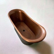 Antique “Hammered Vert de Gris” – Copper Bath gallery detail image