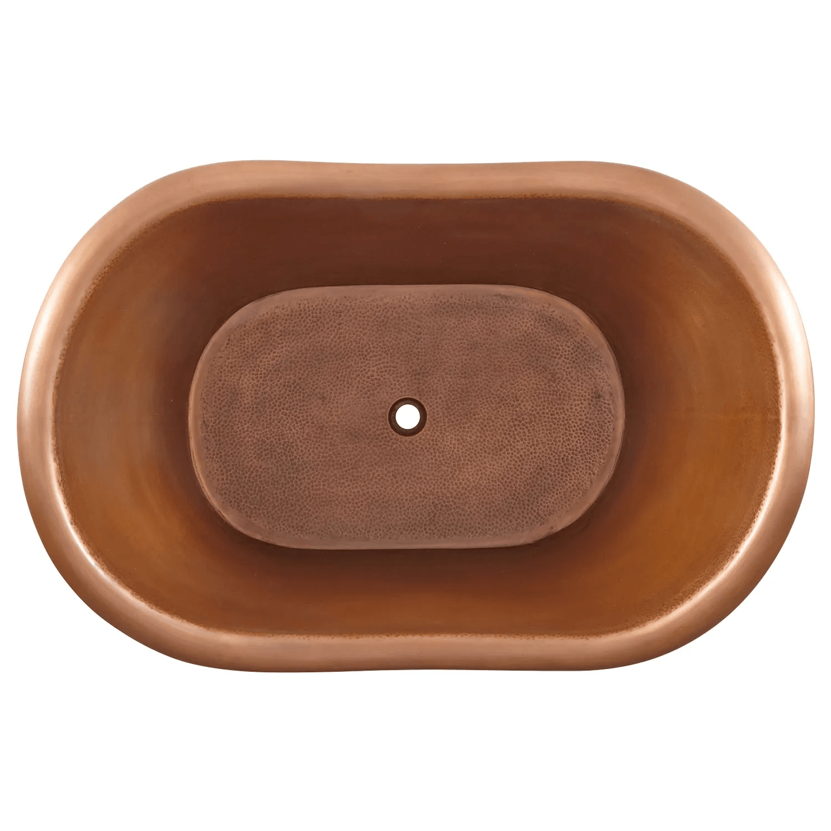 The Copper Bath Tub - Jaipur Hammered Double Slipper Clawfoot 1220mm -CB5025-D48 gallery detail image