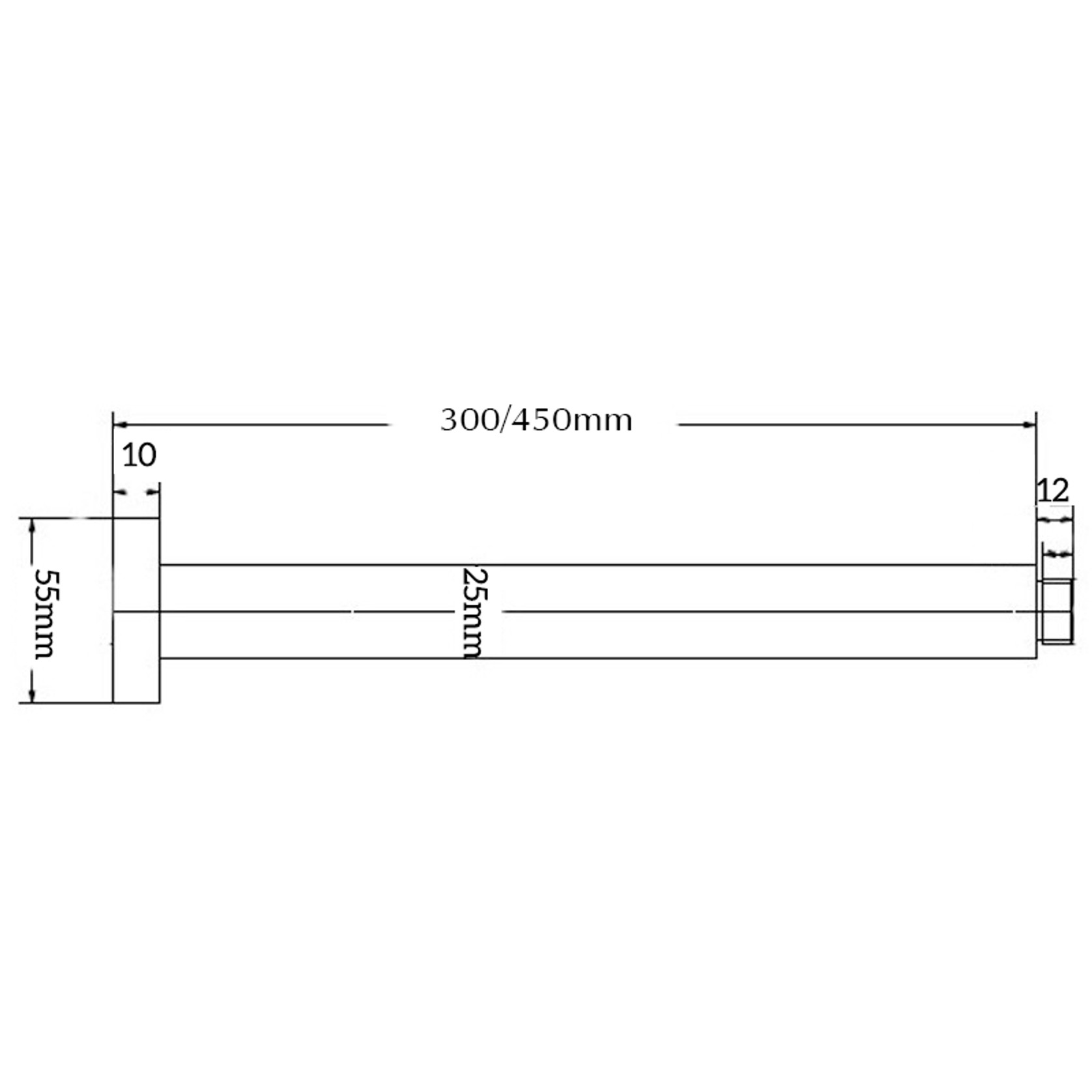 Mica Ceiling Arm | 300/450mm gallery detail image