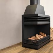 Warmington | Indoor Wood Corner Fireplace gallery detail image