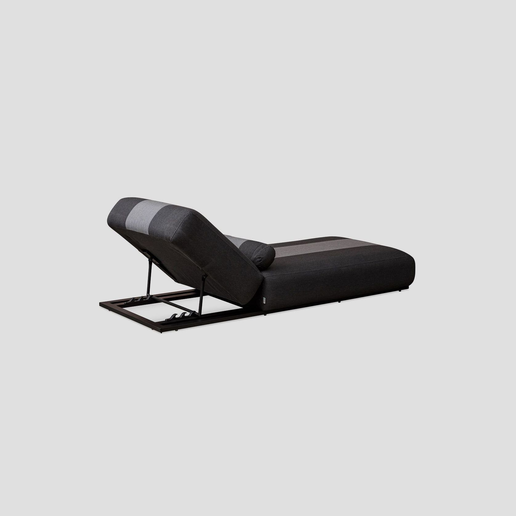 Coromandel Striped Lounger - Sooty gallery detail image
