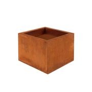 Corten Steel Square Fire Pit Brazier - Natural Rust Patina Finish 55 X 55 X 42cm gallery detail image