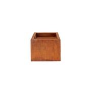 Corten Steel Square Fire Pit Brazier - Natural Rust Patina Finish 55 X 55 X 42cm gallery detail image