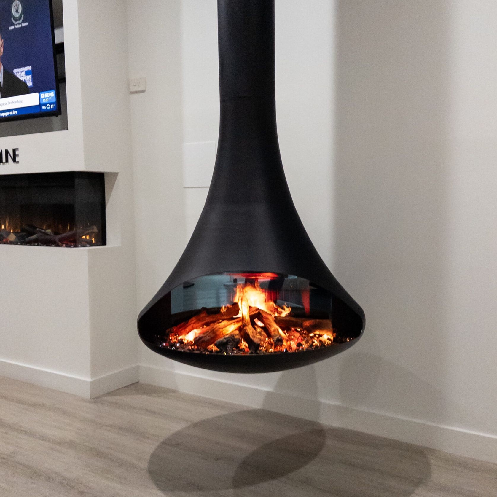 Visionline Emberglow Cove suspended Electric fire gallery detail image