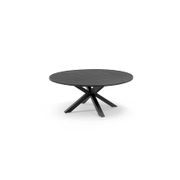 Cove Round Cross Leg Dining Table 180cm | Charcoal gallery detail image