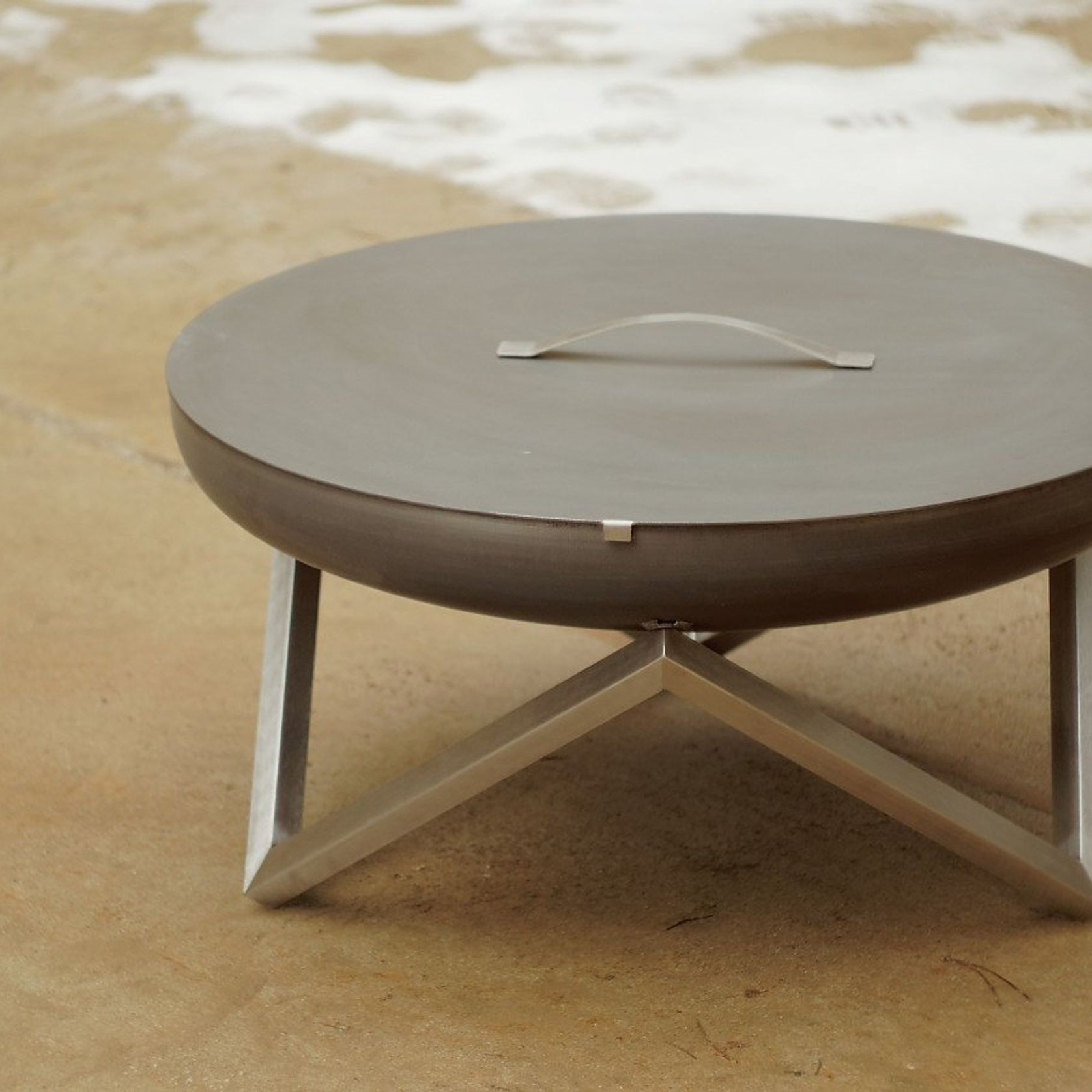 ALFRED RIESS Fire Pit Cover - Large Stainless gallery detail image