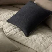 Ravello Linen Coverlet - Bone by Weave Home gallery detail image