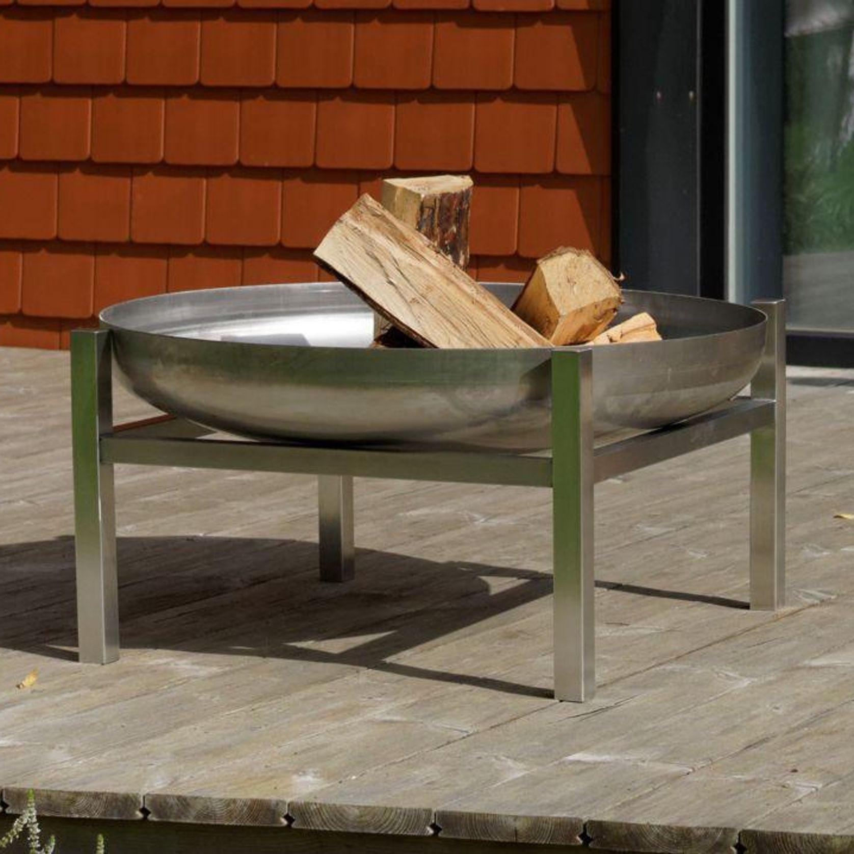 ALFRED RIESS Inuvik Steel Fire Pit - Large gallery detail image