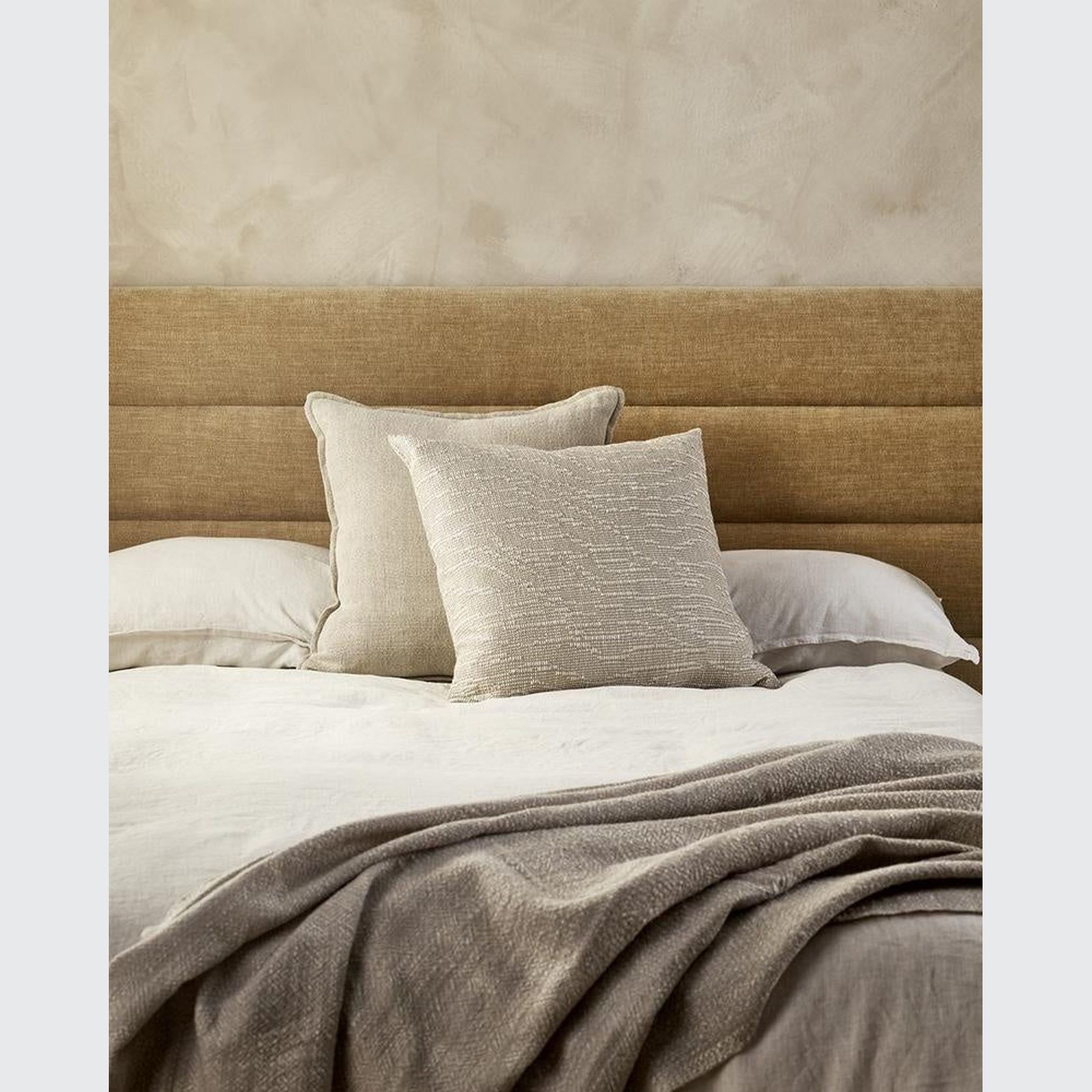 Baya Alder Cushion - Oat | 55 x 55cm gallery detail image