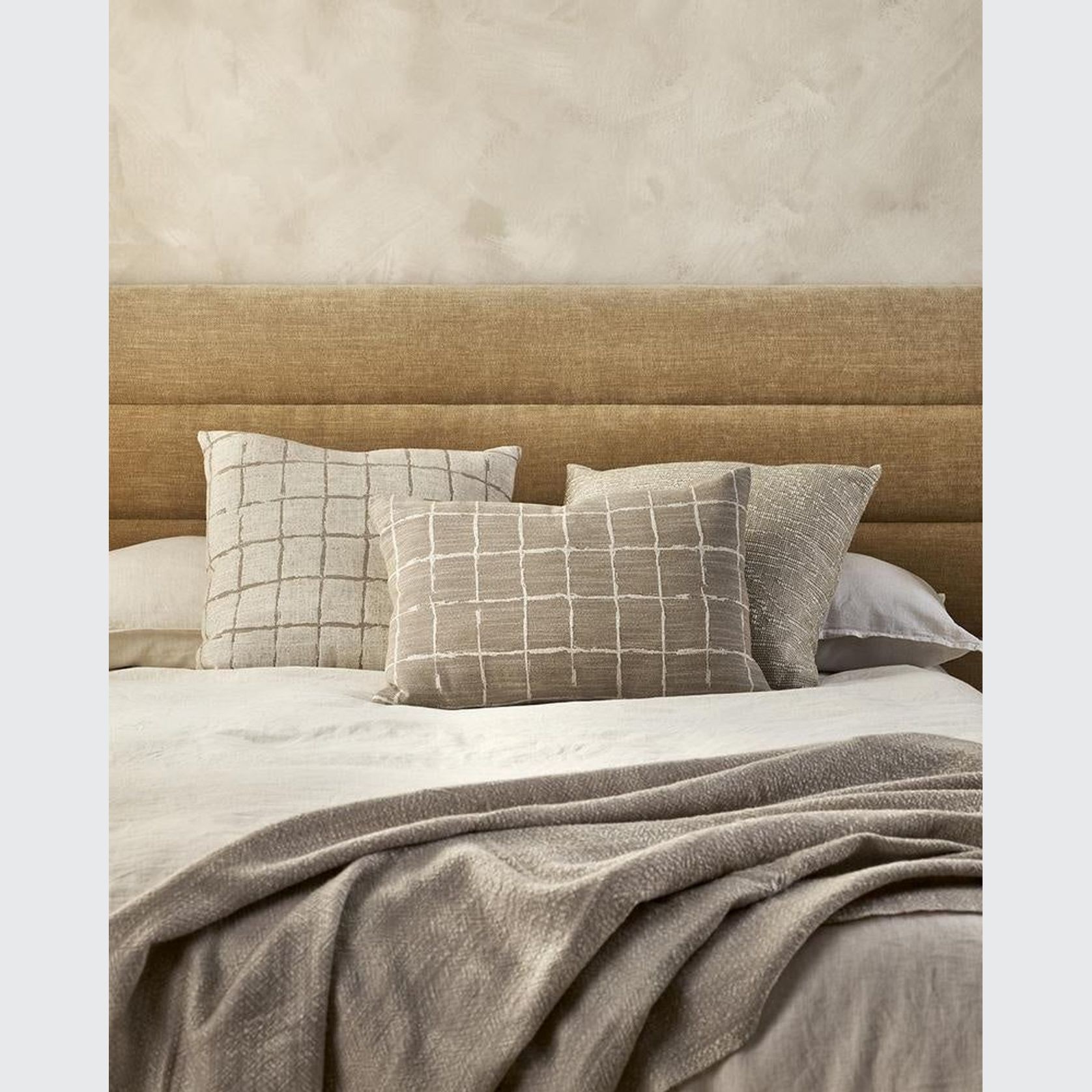 Baya Alder Cushion - Oat | 55 x 55cm gallery detail image