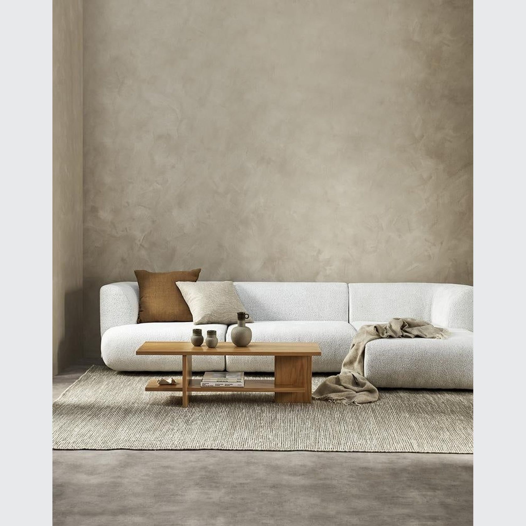 Baya Alder Cushion - Oat | 55 x 55cm gallery detail image