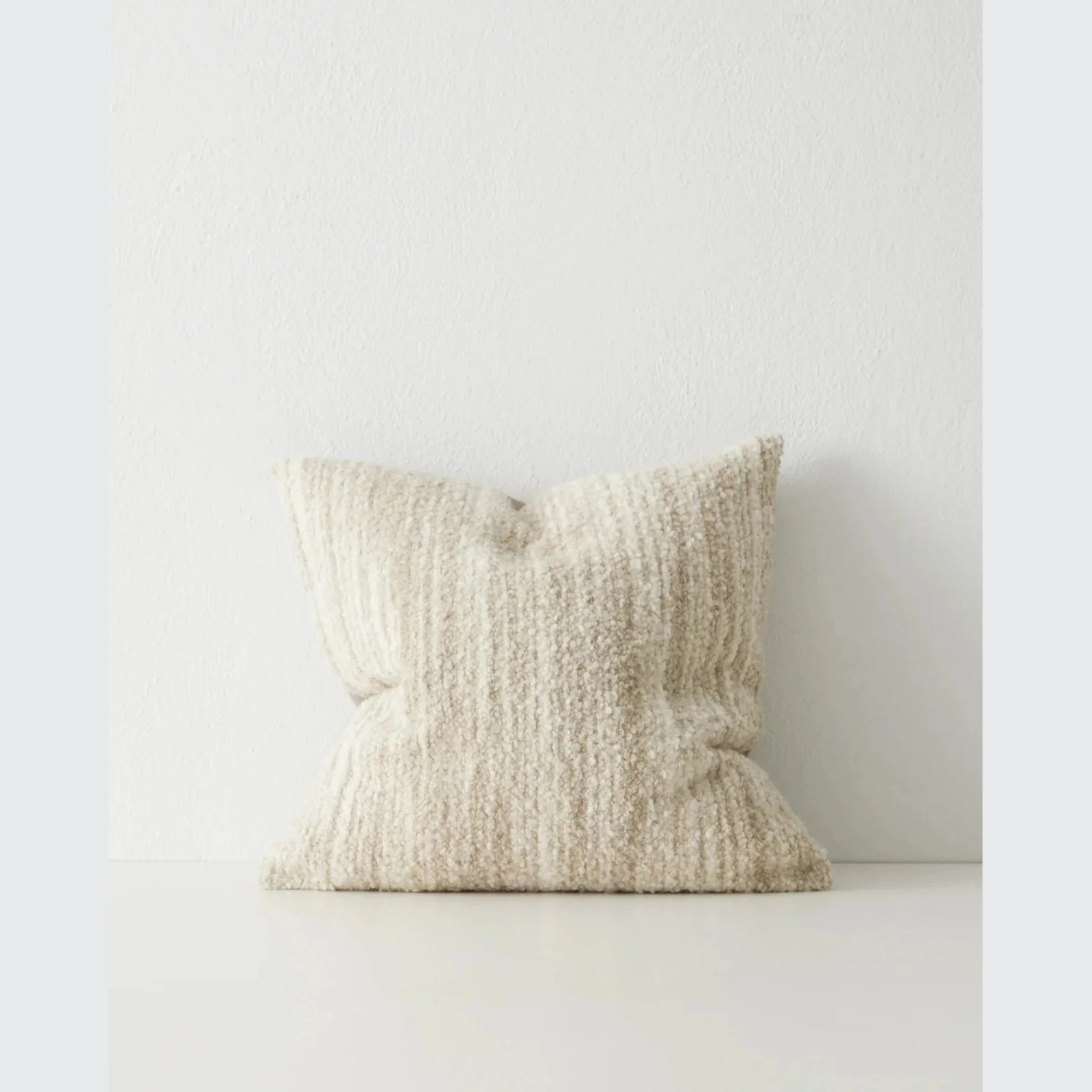 Weave Home Gigi Cushion - Natural | Wool Blend Boucle gallery detail image