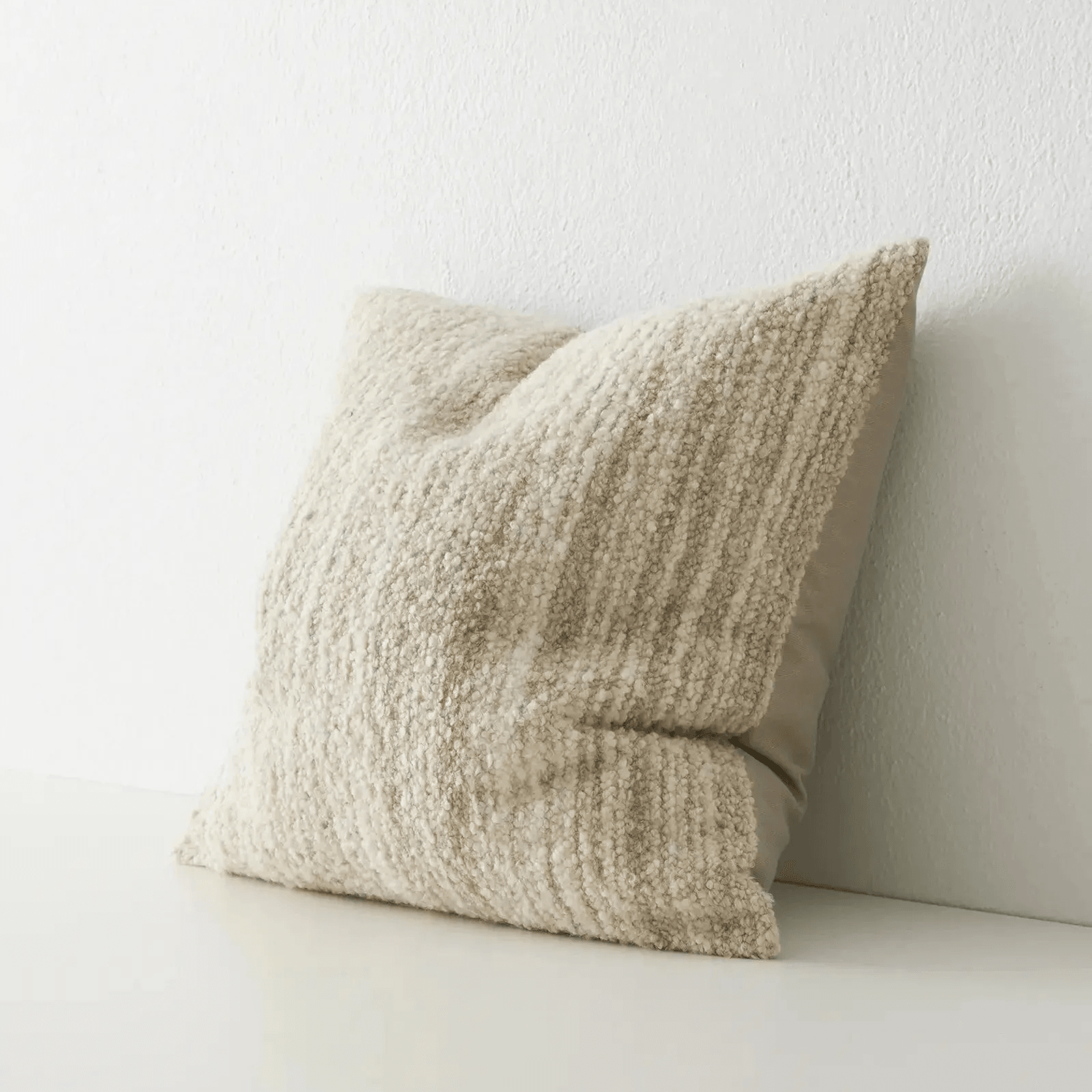 Weave Home Gigi Cushion - Natural | Wool Blend Boucle gallery detail image