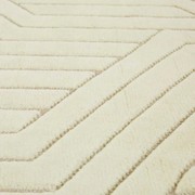 Soren Liv Bower Criss Cross Rug - Ivory | 100% Wool gallery detail image