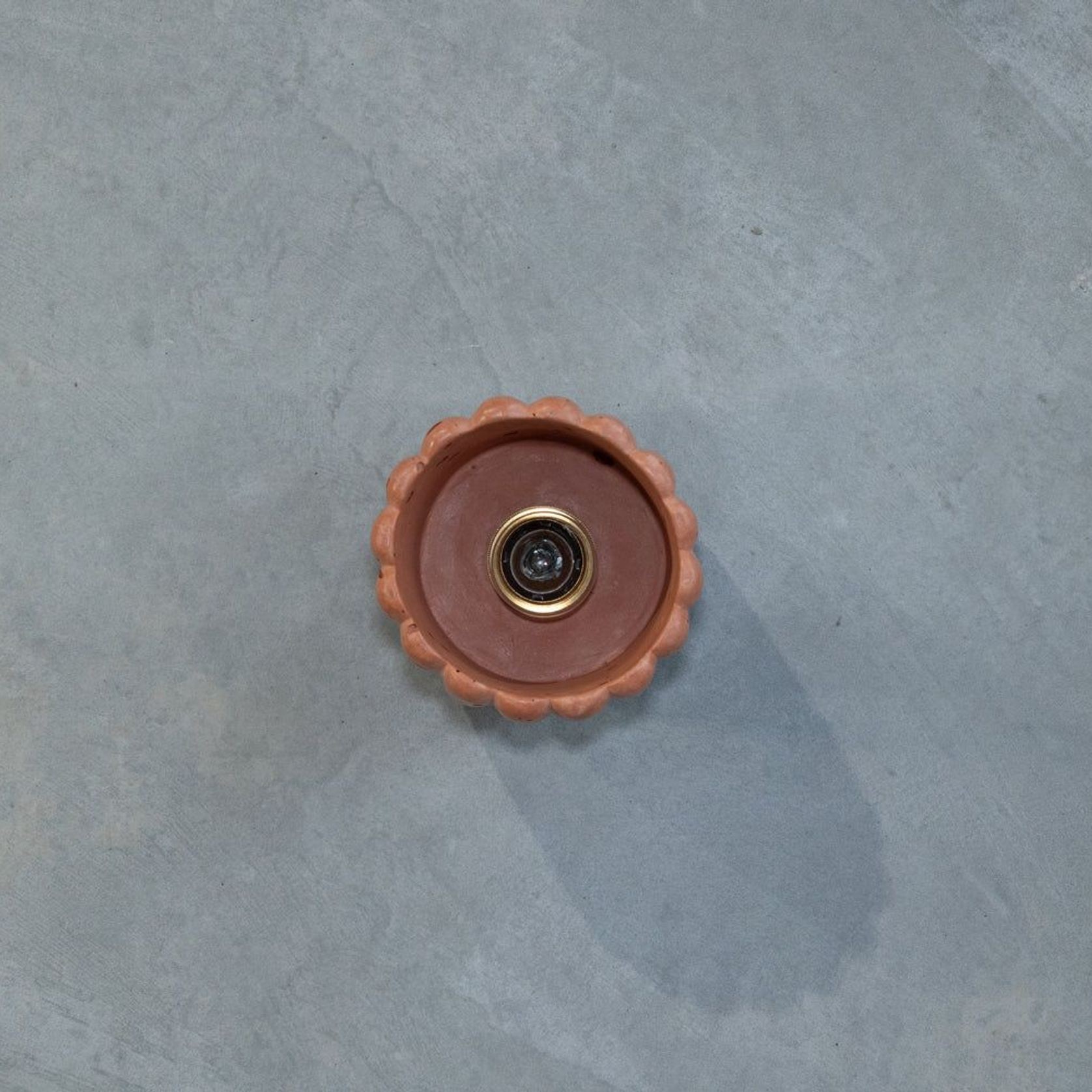Small Fluted Wall Light with Batten Holder gallery detail image
