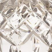 Clear Crystal Bulb Pendant - Polished Chrome gallery detail image