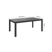 Cumulus Aluminium Outdoor Patio Extension Dining Table 180-240 X 100cm gallery detail image