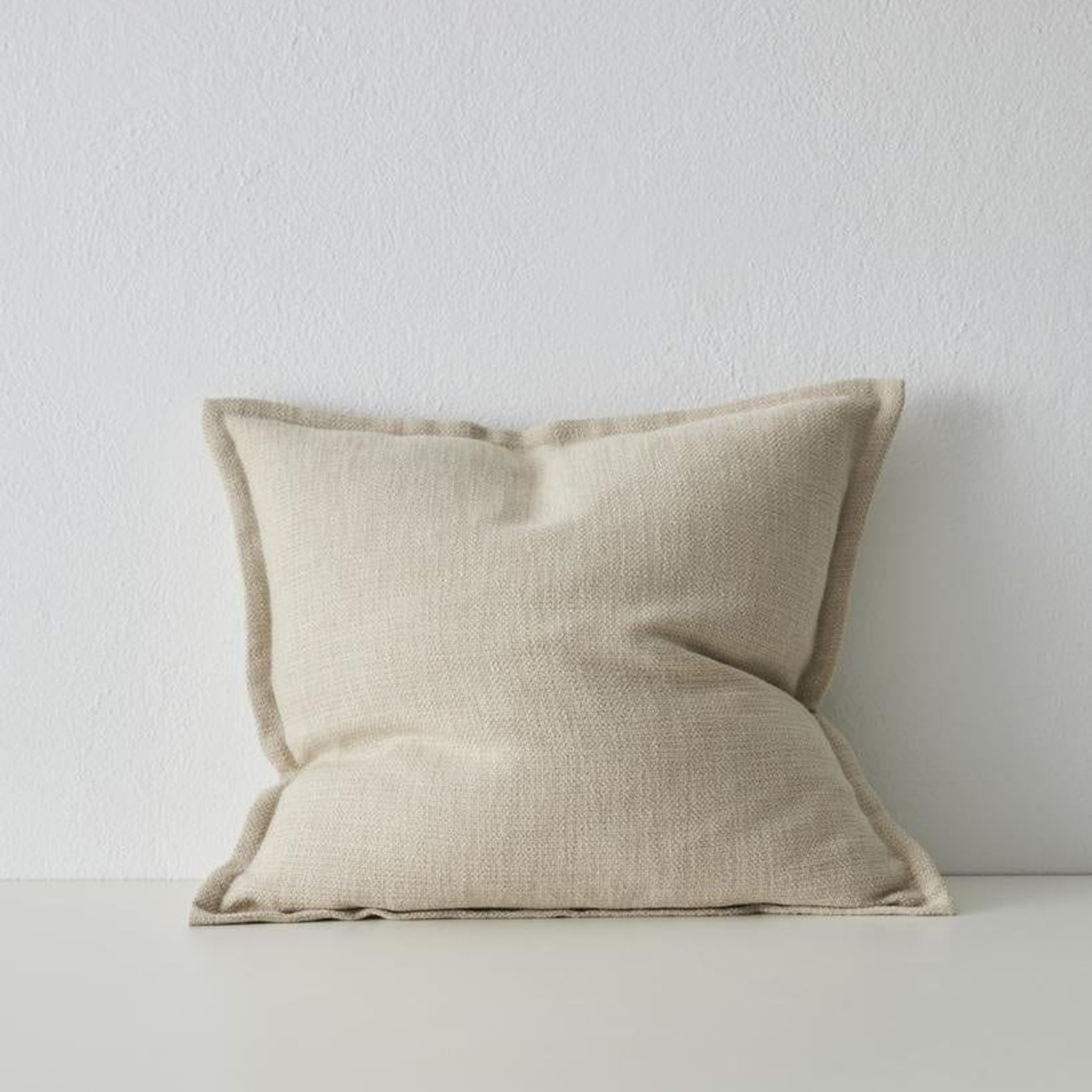 Weave Home Figlio Cushion - Oyster | 50 x 50cm gallery detail image