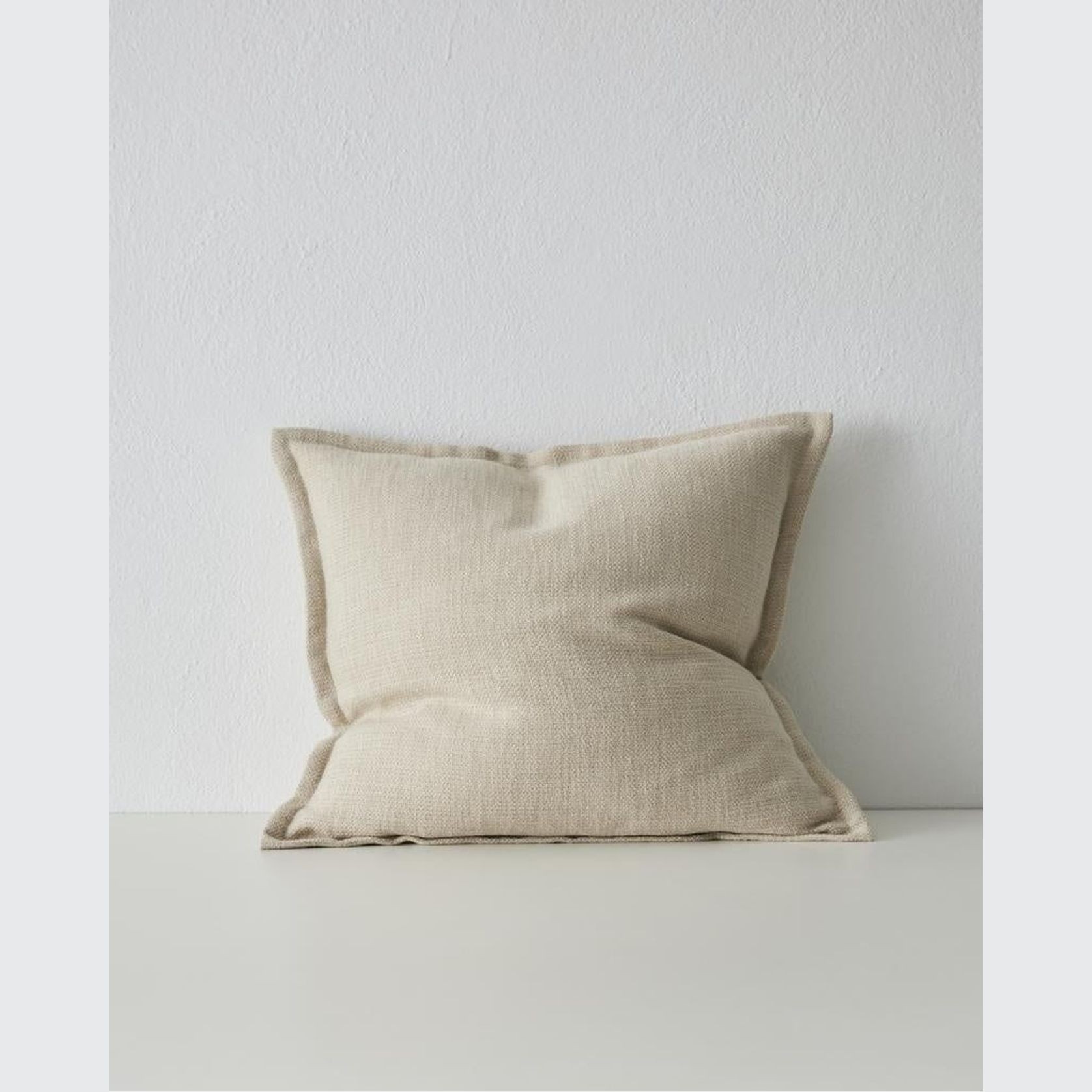 Weave Home Figlio Cushion - Oyster | 50 x 50cm gallery detail image