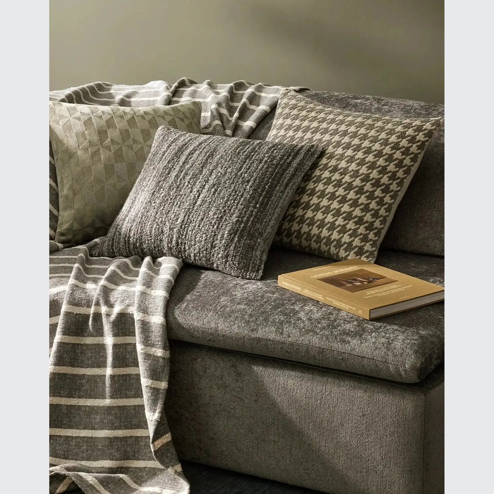 Weave Home Gigi Cushion - Slate | Wool Blend Boucle gallery detail image