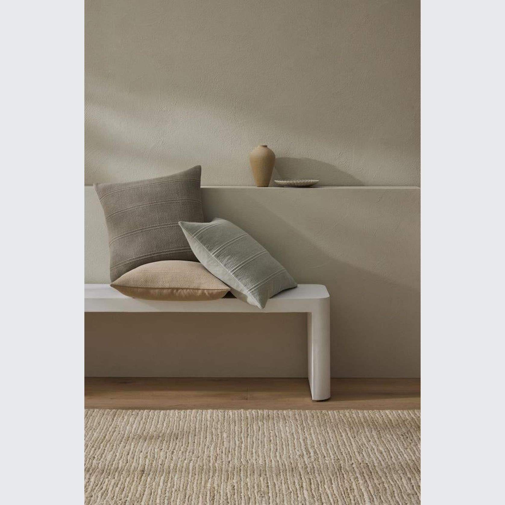 Weave Home Palma Cushion - Stone | 50 x 50cm gallery detail image
