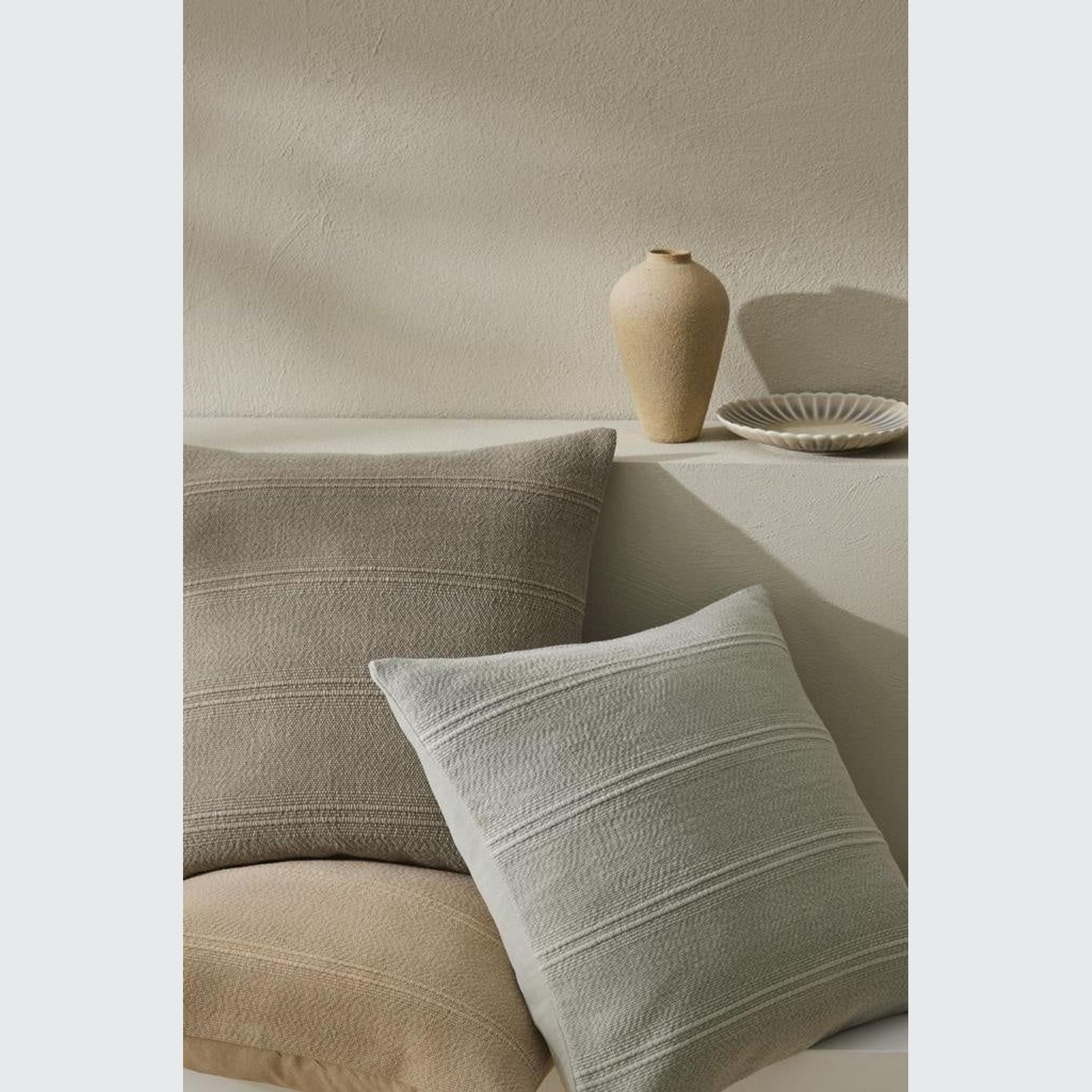 Weave Home Palma Cushion - Stone | 50 x 50cm gallery detail image