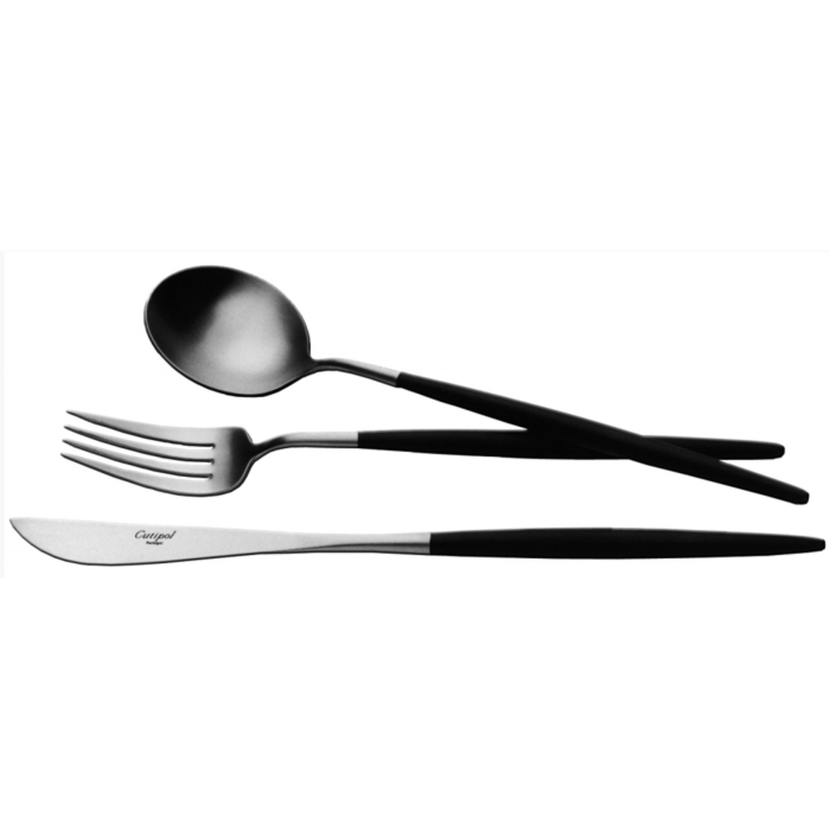 Goa Black & Matt Stainless 24 Piece Set gallery detail image