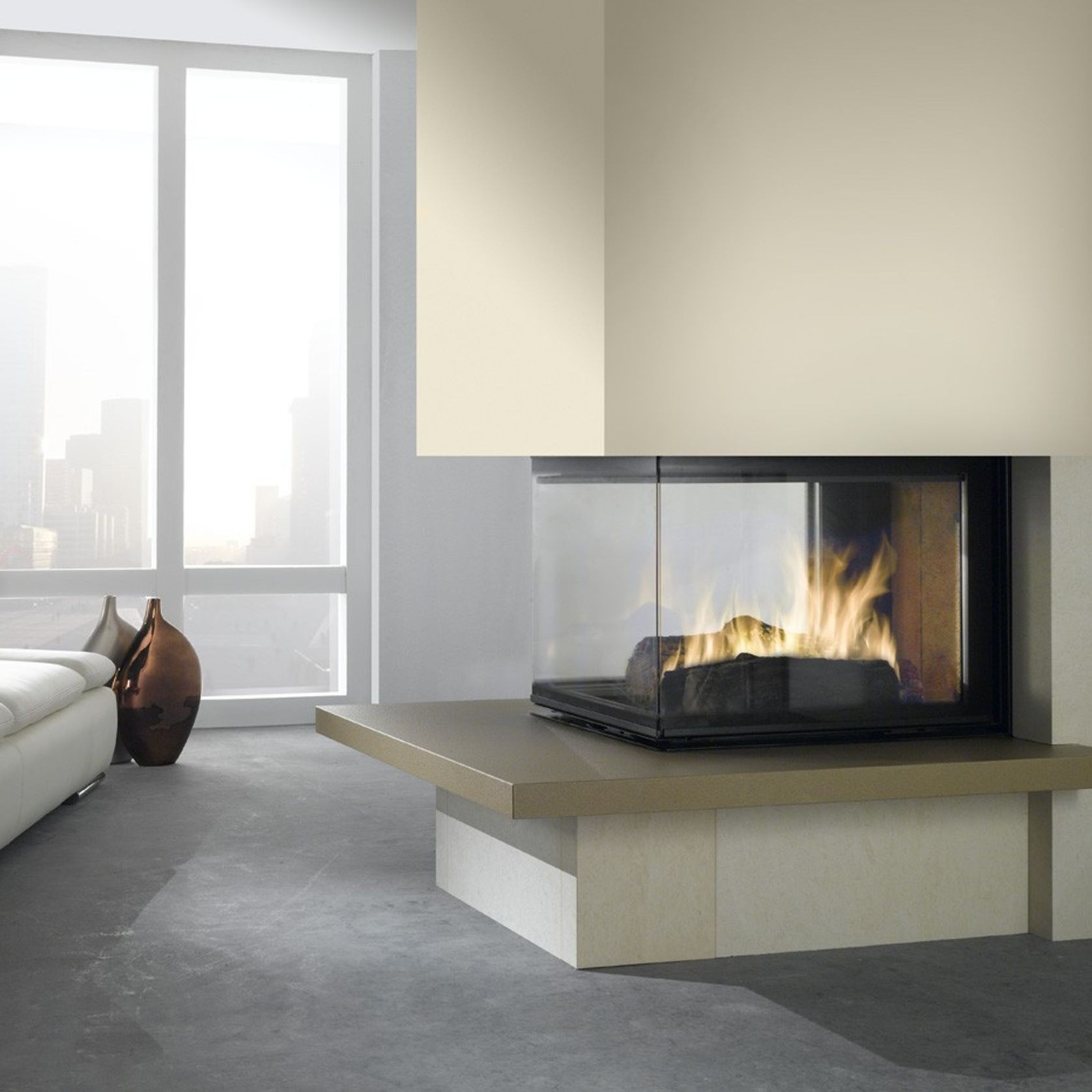 Cheminee Chazelles D1000EPI Designer Wood Fireplace gallery detail image