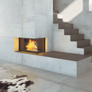 Cheminee Chazelles D100VAD Designer Wood Fireplace gallery detail image