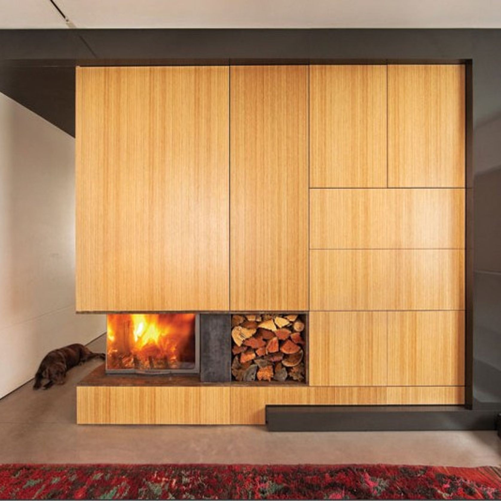 Cheminee Chazelles D1000VAG Designer Wood Fireplace gallery detail image