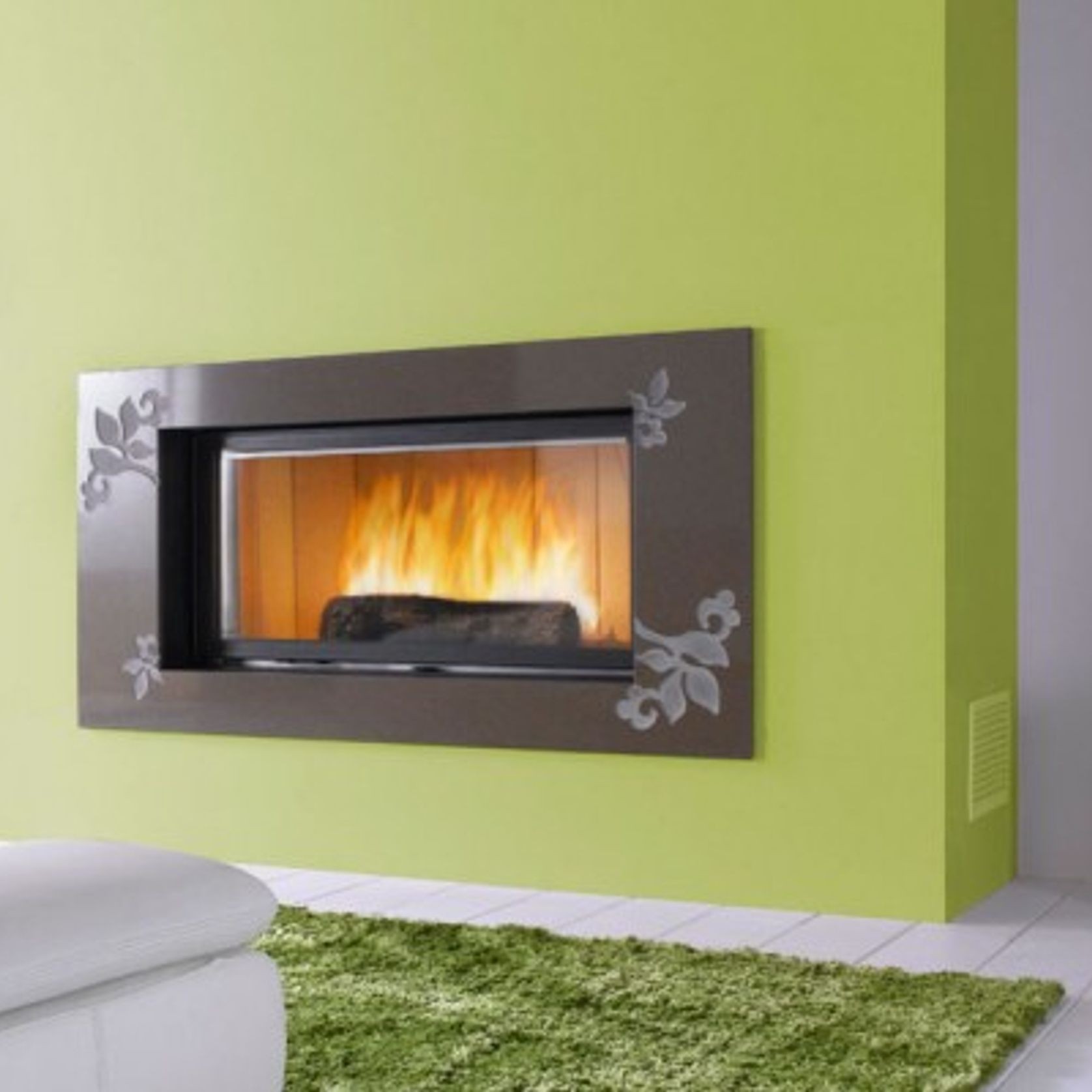 Cheminee Chazelles Designer D1200 Wood Fireplace gallery detail image