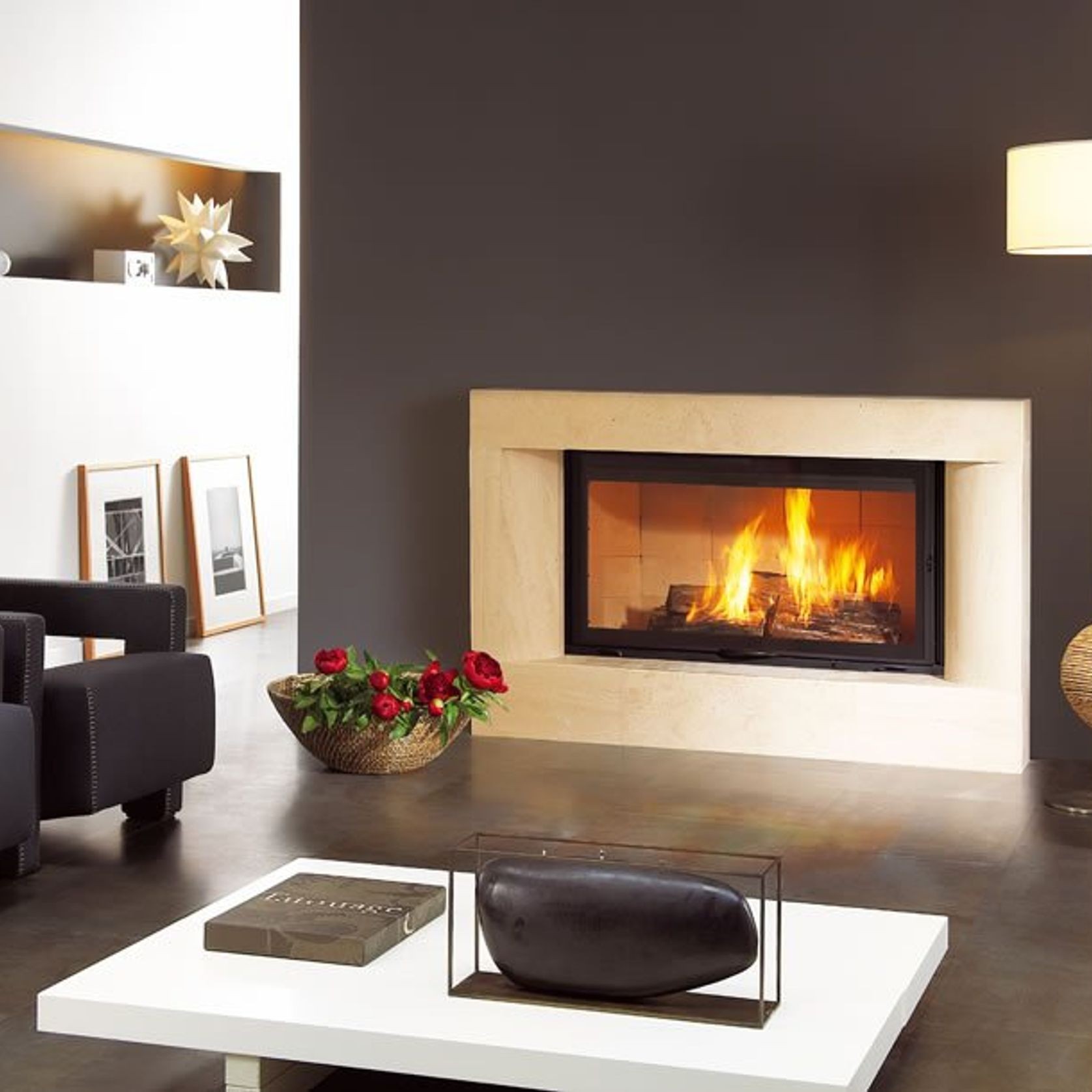 Cheminee Chazelles Designer D1350 Wood Fireplace gallery detail image