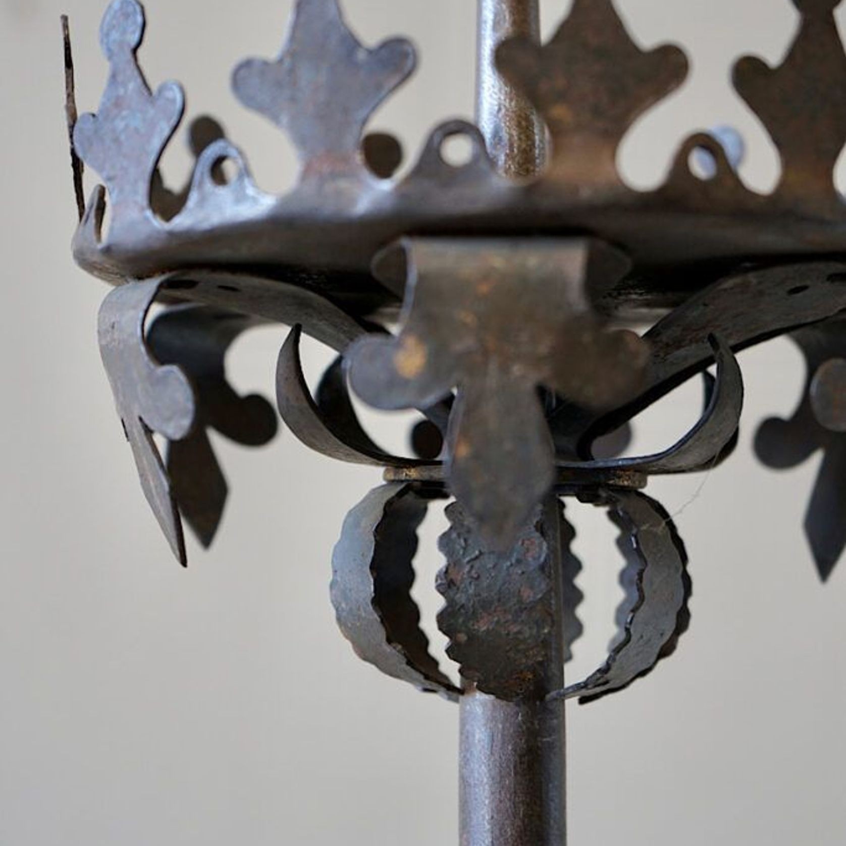 Large Italian Wrought-Iron Candlestick - 1400mm gallery detail image