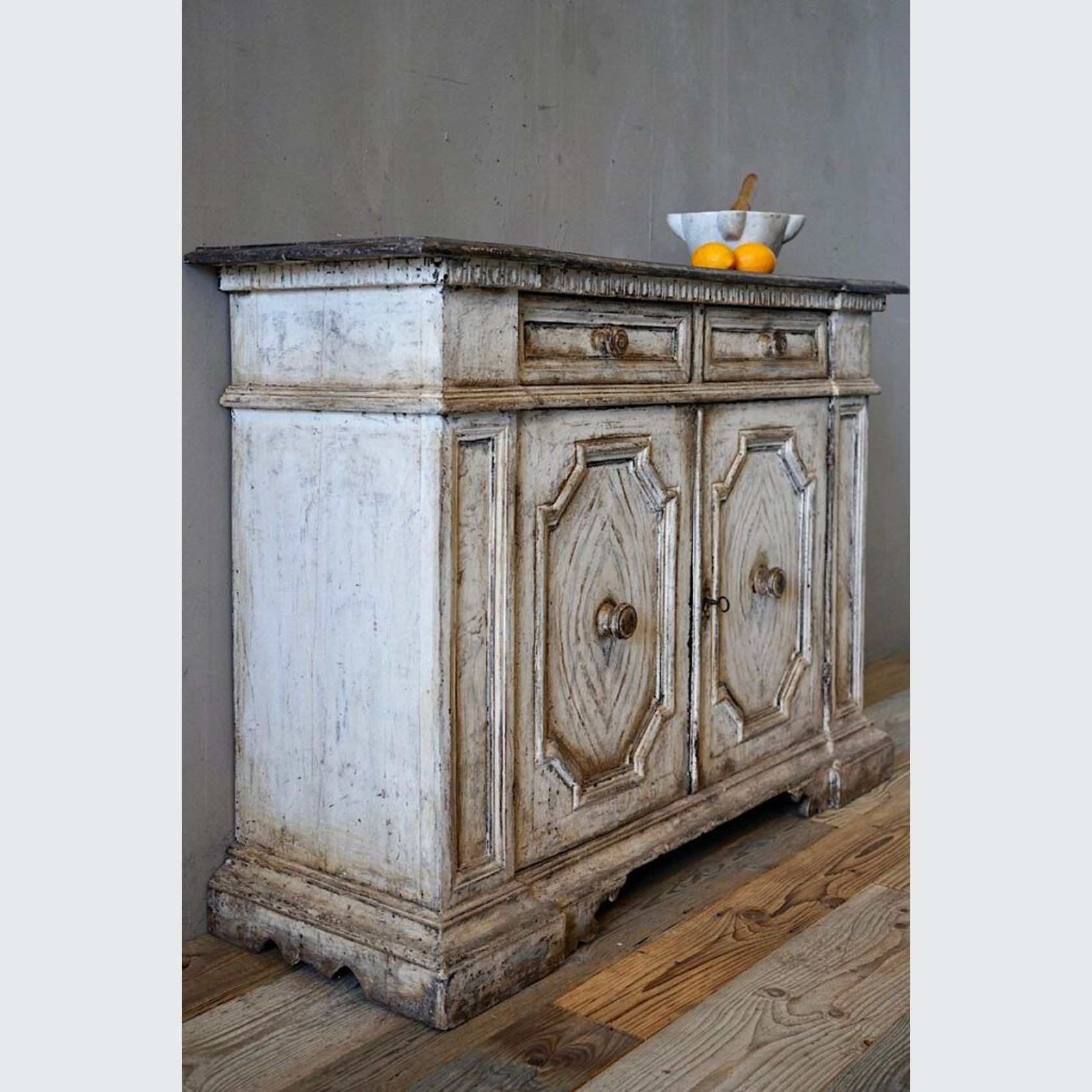 Italian Painted Credenza Sideboard gallery detail image