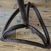 Large French Wrought-Iron Candlestick gallery detail image