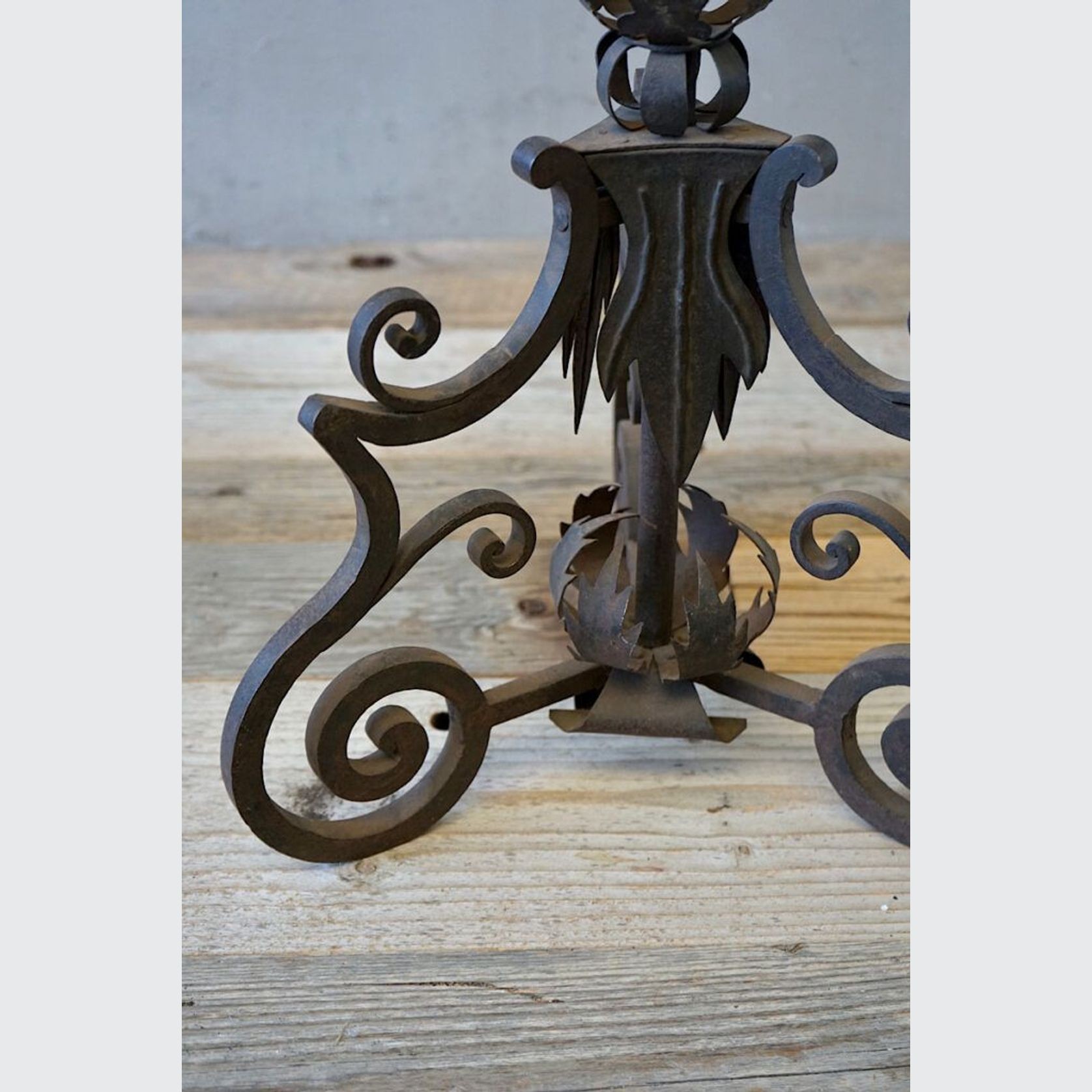 Large Italian Wrought-Iron Candlestick - 1400mm gallery detail image
