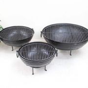 Iron Outdoor Brazier/ Kadai from India gallery detail image