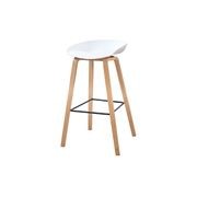 NORTE Bar Stool - Natural & White gallery detail image
